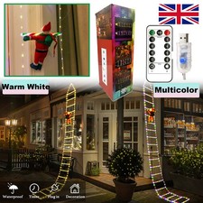 LED Ladder Lights Christmas Decorations Light with Santa Claus Tree House Decor