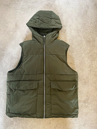 Zara men green hooded - zara,