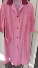 Vintage Pink Gingham Shop Coat