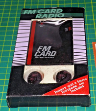 1980s card FM Radio - boxed