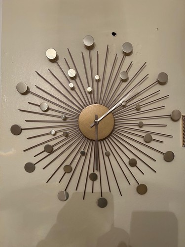 Modern gold sunburst wall - modern,