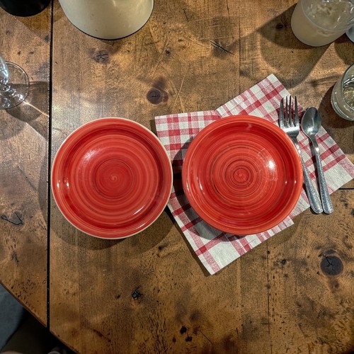 Pair mazzoni red spiral - mazzoni,