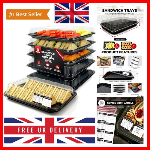 Pack sandwich platter trays - 6,