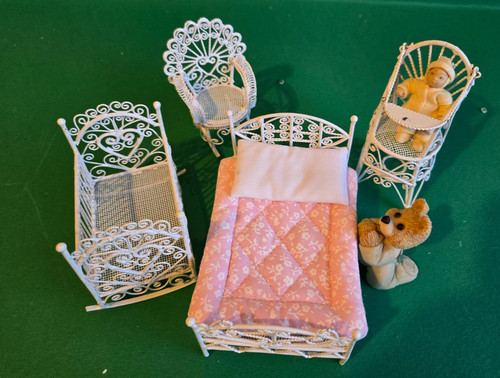 Doll house job lot white - doll,