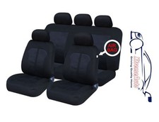 9 PCE Kensington Woven Design Full Set of Seat Covers For Vauxhall Astra Corsa