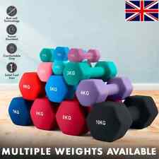 Neoprene Hex Dumbbells 1-10KG Ladies Dumbbells Fitness Workout Weights Gym Home
