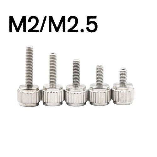 Knurled thumb screws flat - knurled,