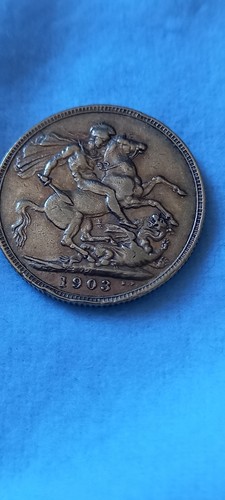 1903 full gold sovereign king - 1903,