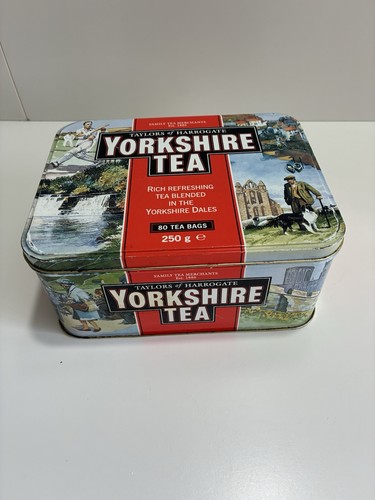 Yorkshire tea tin - yorkshire, hinged