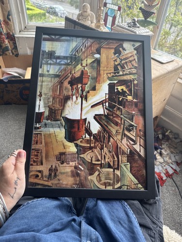Reproduction framed print - framed,