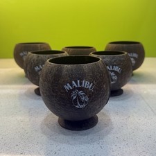 Set of 4 Malibu Coconut Cups