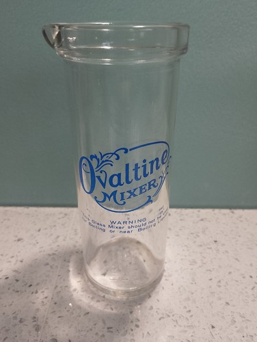 Ovaltine glass mixer jar - ovaltine,