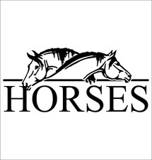 Horse large vinyl sticker car