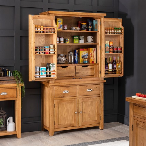 Cheshire pantry cupboard oak - cheshire,