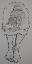 Original hand drawn female
