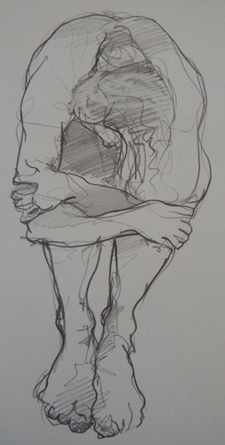 Original hand drawn female