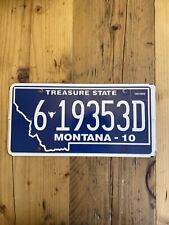 Vintage Montana - Treasure State - US Car License Number Plate 6 19353D