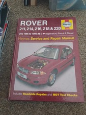 Rover 211, 214, 216, 218, 220 Petrol Diesel: 95-99 by Haynes Publishing Manual