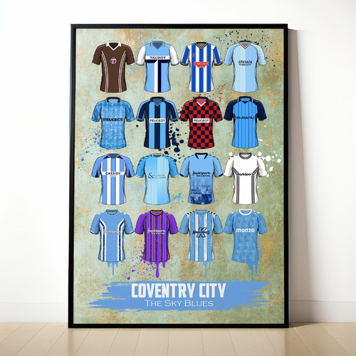 Coventry city painted shirt - coventry,