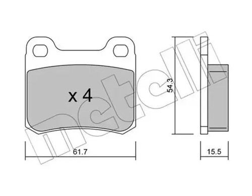 Brake pads 0092 - brake,