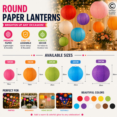 30cm white paper - paper, lampshade