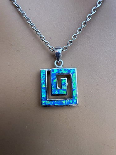 925 sterling silver - silver, blue