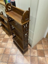 Vintage Solid Wood Bookshelf * Handcrafted Wall Shelf Display Unit