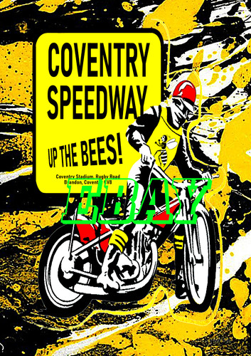 Coventry bees retro style - bees,