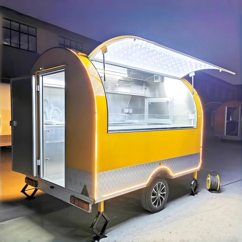 Street food trailer bubble - street, tea
