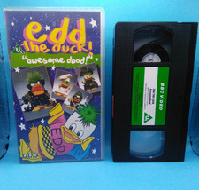 BBC VHS PAL Video Edd The Duck Awesome Dood Frank Bruno Bill Oddie 1990 Vintage