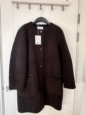 Cos Womens Longline Teddy Coat