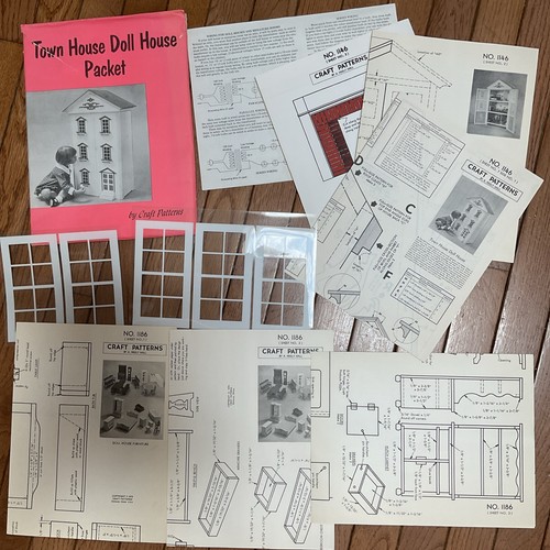 Town house dollhouse craft - town,