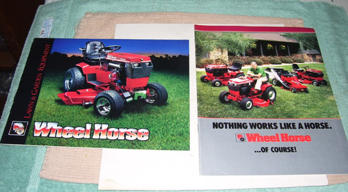 Nos two 1986 wheel horse - horse, lawn