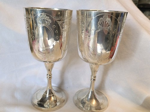 Pair vintage silver - of,