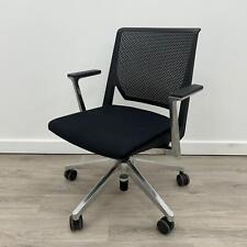 Haworth Cadiera Operator / Conference Chair, Adjustable, Armrests, Black