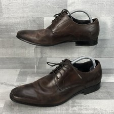 John White Leather Shoes Brogues Mens Lace Up Dress Formal Brown UK11 EU45