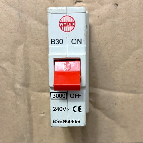 Wylex mcb b30 30a 201 - 30a, 201-250v