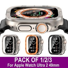 For Apple Watch Ultra 2 49mm Tempered Titanium Glass Screen Protector Cover