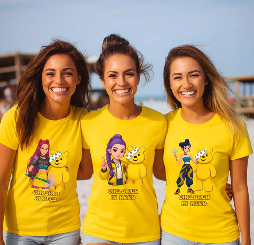 Pudsey bear children in - children,