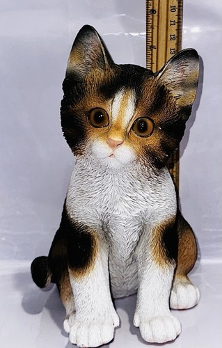 Kitten figurine tortoiseshell - kitten,