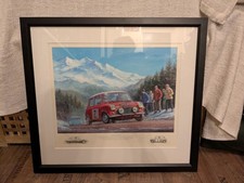 Tony Smith Third Mini Monte Carlo Print Classic BMC Works Cooper No.197 Framed