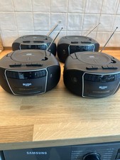 Bush KBB500 CD, Radio, Cassette Boombox Retro Vintage Classic Black Stuck Button