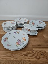 27psc Bavaria Maria Modell Von Ph Rosenthal Porcelain Flower Design Dinner Set