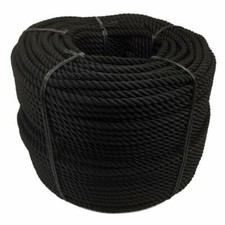 12mm Black 3 Strand Nylon