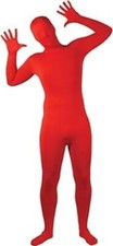 Mens Skinz Red Lycra Bodysuit