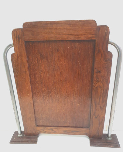 Vintage art deco wooden fire - art,