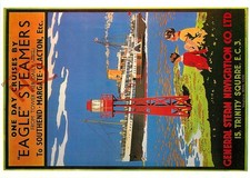 Picture Postcard; ONE DAY CRUISES BY EAGLE STEAMERS
