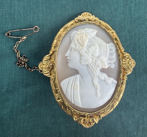 Antique shell cameo - antique,