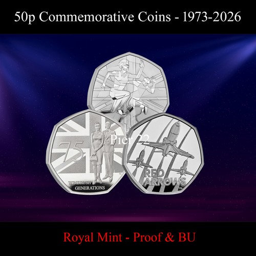 1973 2026 50p fifty - 50p, pence