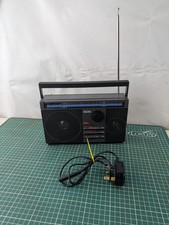 Philips D-2122 Transistor Radio Vintage 3 Band FM MW LW  With Power Lead